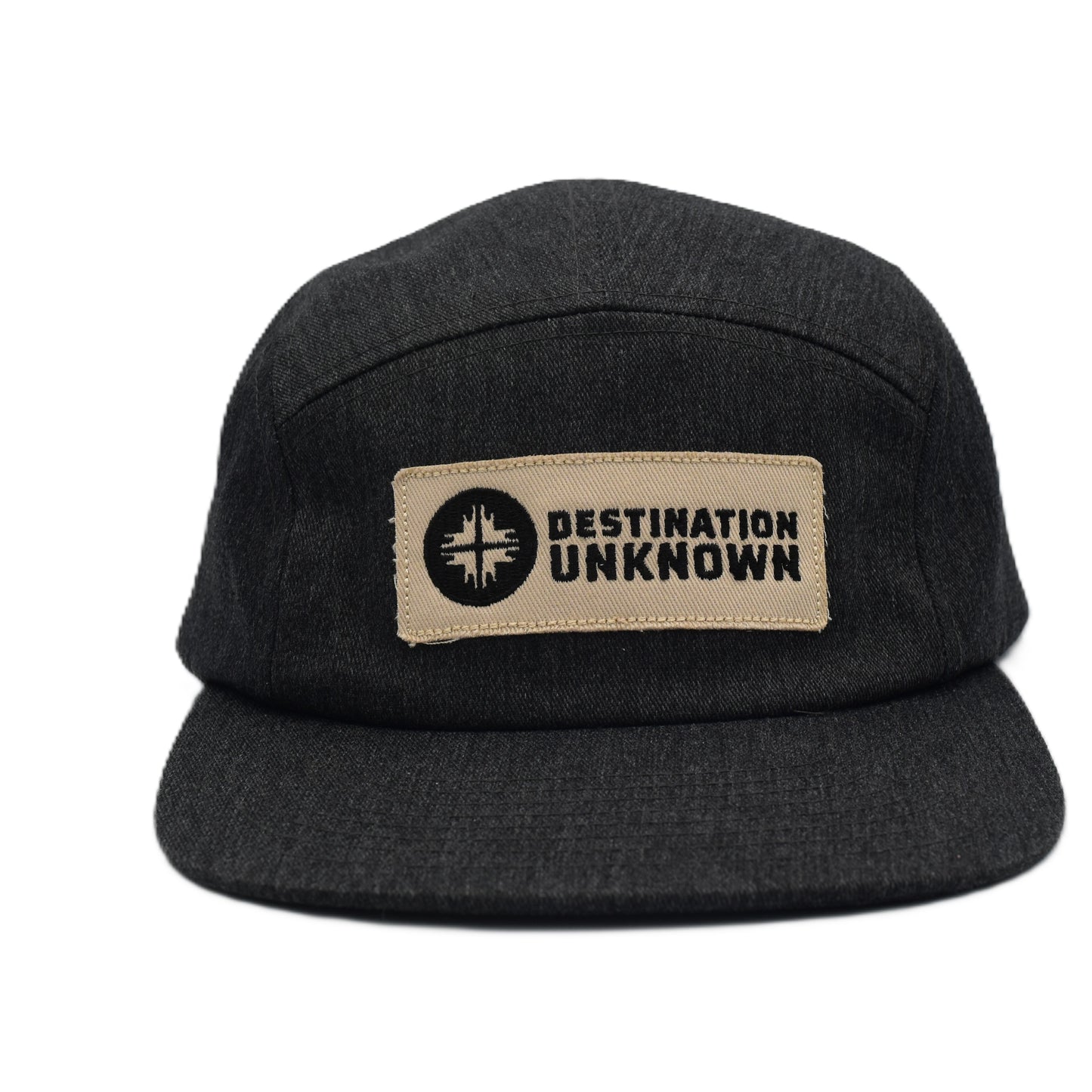 Black 5 Panel Hat