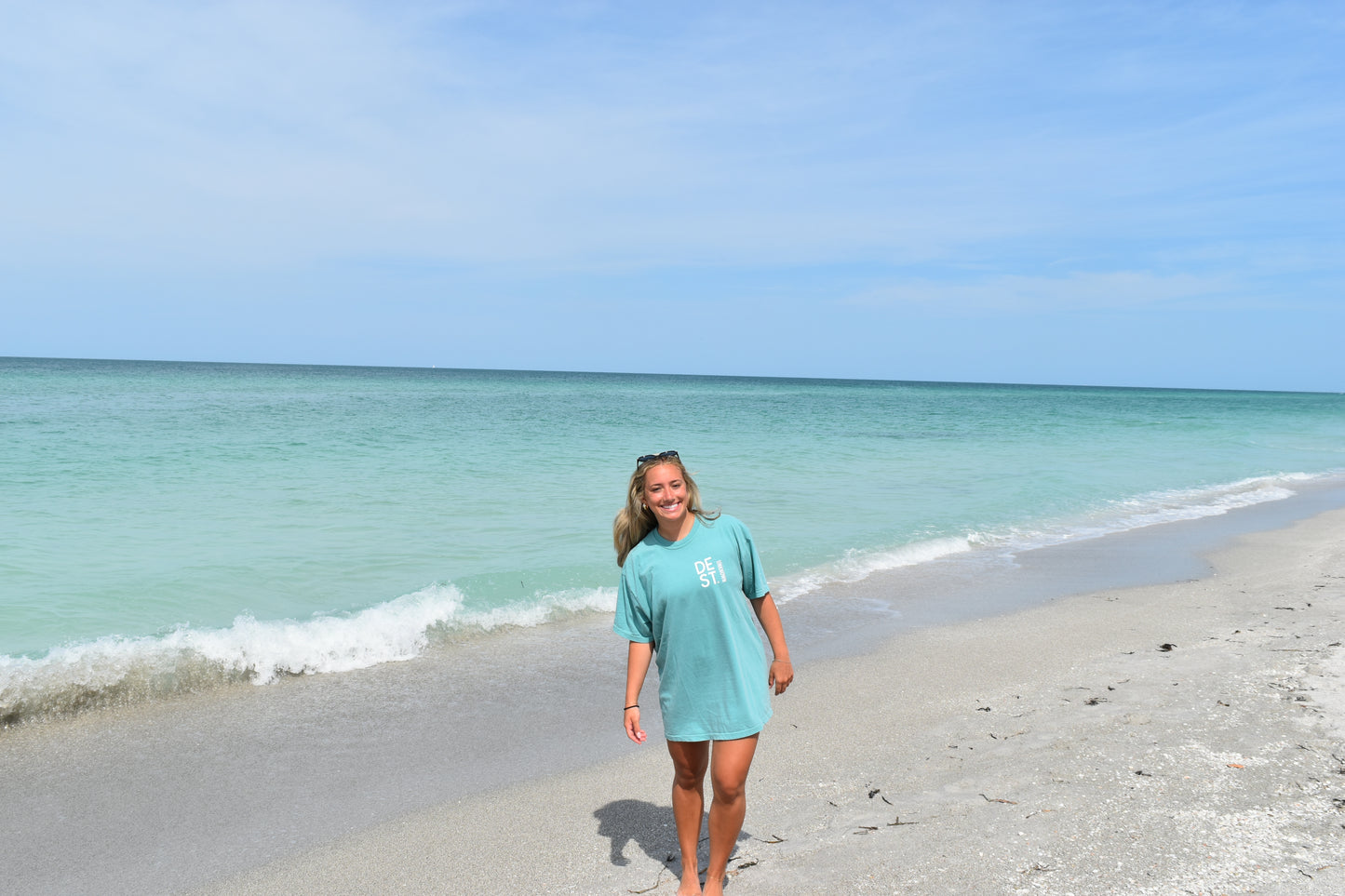 Turquoise Wash Embrace the Unknown Graphic T