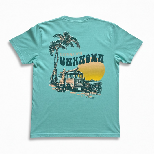 Chalky Mint Vintage Surf Graphic T